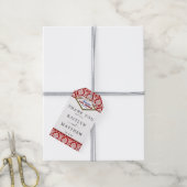 Het Collectie Glitter Damask Las Vegas Wedding Cadeaulabel (Met Touw)