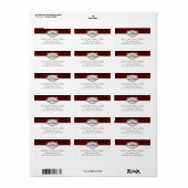 Het Collectie Glitter Damask Las Vegas Wedding Etiket (Full Sheet)