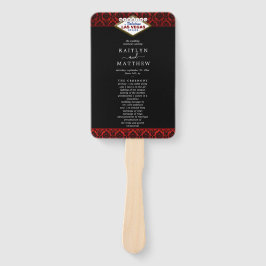 Het Collectie Glitter Damask Las Vegas Wedding Handwaaier