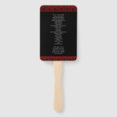 Het Collectie Glitter Damask Las Vegas Wedding Handwaaier (Achterkant)