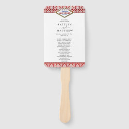 Het Collectie Glitter Damask Las Vegas Wedding Handwaaier