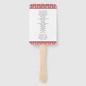 Het Collectie Glitter Damask Las Vegas Wedding Handwaaier (Achterkant)