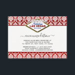 Het Collectie Glitter Damask Las Vegas Wedding Informatiekaartje<br><div class="desc">Geniet in stijl met deze stijlvolle en zeer trendy huwelijksverblijfskaarten. Dit ontwerp is gemakkelijk te personaliseren met uw speciale gebeurtenisformulering en uw gasten zullen enthousiast zijn wanneer zij deze geweldige kaarten ontvangen.</div>
