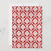 Het Collectie Glitter Damask Las Vegas Wedding Kaart (Achterkant)