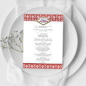 Het Collectie Glitter Damask Las Vegas Wedding Menu