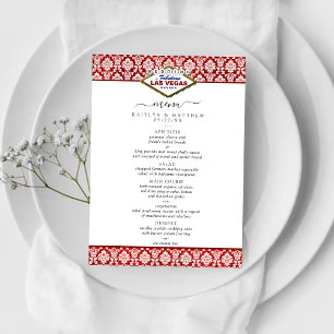Het Collectie Glitter Damask Las Vegas Wedding Menu