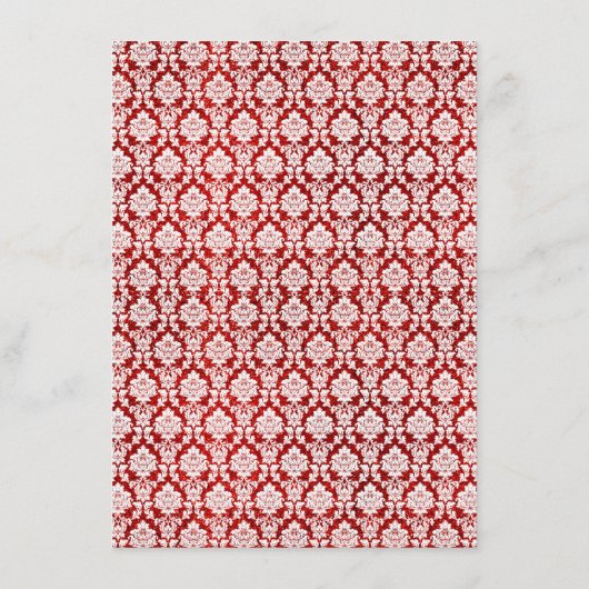 Het Collectie Glitter Damask Las Vegas Wedding Menu (Achterkant)