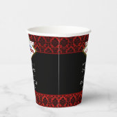Het Collectie Glitter Damask Las Vegas Wedding Papieren Bekers (Rechts)