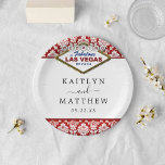Het Collectie Glitter Damask Las Vegas Wedding Papieren Bordje<br><div class="desc">Geniet in stijl met deze stijlvolle en zeer trendy borden van trouwpapier. Dit ontwerp is gemakkelijk te personaliseren met uw speciale gebeurtenisformulering en uw gasten zullen enthousiast zijn wanneer zij deze geweldige borden zien.</div>