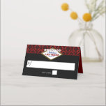 Het Collectie Glitter Damask Las Vegas Wedding Plaatskaartje<br><div class="desc">Viel in stijl met deze stijlvolle en zeer trendy trouwtafel plaatskaarten. Dit ontwerp is gemakkelijk te personaliseren met uw speciale gebeurtenisformulering en uw gasten zullen enthousiast zijn wanneer zij deze geweldige plaatskaarten zien.</div>