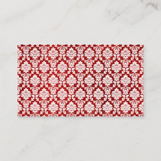 Het Collectie Glitter Damask Las Vegas Wedding Plaatskaartje (Achterkant)