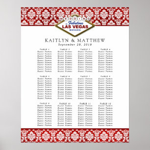 Het Collectie Glitter Damask Las Vegas Wedding Poster