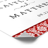 Het Collectie Glitter Damask Las Vegas Wedding Poster (Hoek)