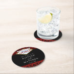 Het Collectie Glitter Damask Las Vegas Wedding Ronde Kartonnen Onderzetter<br><div class="desc">Vier in stijl met deze moderne en zeer trendy bruiloft papier onderzetters. Dit ontwerp is gemakkelijk te personaliseren met uw speciale evenementenformulering en uw gasten zullen blij zijn wanneer ze deze geweldige onderzetters zien. Overeenkomende bruidsartikelen zijn te vinden in het collectie.</div>