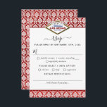 Het Collectie Glitter Damask Las Vegas Wedding RSVP Kaartje<br><div class="desc">Vier in stijl met deze moderne en zeer trendy bruiloft RSVP kaarten. Dit ontwerp is gemakkelijk te personaliseren met uw speciale eventformulering en uw gasten zullen opgetogen zijn wanneer zij deze fabelachtige antwoordkaarten ontvangen. Overeenkomende bruidsartikelen zijn te vinden in het collectie.</div>