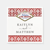Het Collectie Glitter Damask Las Vegas Wedding Servet (Voorkant)