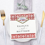 Het Collectie Glitter Damask Las Vegas Wedding Servet<br><div class="desc">Viel in stijl met deze moderne en trendy trouwluiers. Pas het ontwerp eenvoudig aan om deze servetten volledig uniek te maken voor uw speciale dag.</div>