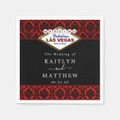 Het Collectie Glitter Damask Las Vegas Wedding Servet (Voorkant)