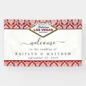 Het Collectie Glitter Damask Las Vegas Wedding Spandoek (Horizontaal)