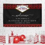 Het Collectie Glitter Damask Las Vegas Wedding Spandoek<br><div class="desc">Geniet in stijl met deze stijlvolle en zeer trendy trouwwelkomstbanner. Dit ontwerp is gemakkelijk te personaliseren met uw speciale gebeurtenisformulering en uw gasten zullen enthousiast zijn wanneer zij deze geweldige banner zien.</div>