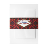 Het Collectie Glitter Damask Las Vegas Wedding Uitnodigingen Wikkel (Voorkant Voorbeeld)