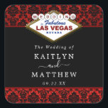 Het Collectie Glitter Damask Las Vegas Wedding Vierkante Sticker<br><div class="desc">Geniet in stijl met deze stijlvolle en zeer trendy trouwstickers. Dit ontwerp is gemakkelijk te personaliseren met uw speciale gebeurtenisformulering en uw gasten zullen enthousiast zijn wanneer zij deze geweldige stickers ontvangen.</div>