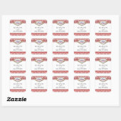 Het Collectie Glitter Damask Las Vegas Wedding Vierkante Sticker (Vel)