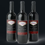 Het Collectie Glitter Damask Las Vegas Wedding Wijn Etiket<br><div class="desc">Viel in stijl met deze stijlvolle en zeer trendy bruiloftswijn etiketten. Dit ontwerp is gemakkelijk te personaliseren met uw speciale gebeurtenisformulering en uw gasten zullen enthousiast zijn wanneer zij deze geweldige labels zien.</div>