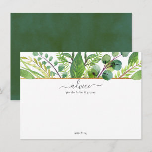 Het Collectie Greenery & Gold Wedding Advieskaart