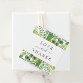 Het Collectie Greenery & Gold Wedding Bedankjes Labels (In situ)
