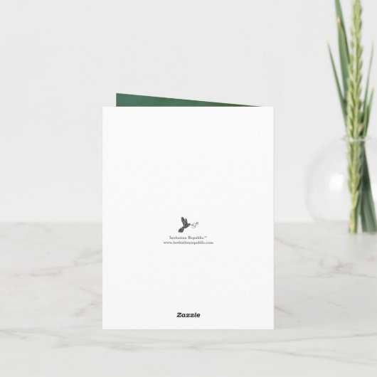 Het Collectie Greenery & Gold Wedding Bedankkaart (Achterkant)