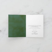 Het Collectie Greenery & Gold Wedding Bedankkaart (Binnen)