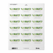Het Collectie Greenery & Gold Wedding Etiket (Full Sheet)