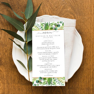 Het Collectie Greenery & Gold Wedding Menu
