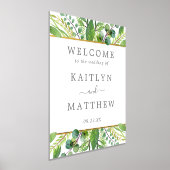 Het Collectie Greenery & Gold Wedding Welkom Folie Afdrukken (Laagn)