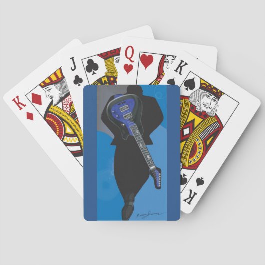 Het Collectie-Guitar Man 1-Deck van de Kaarten van (Achterkant)