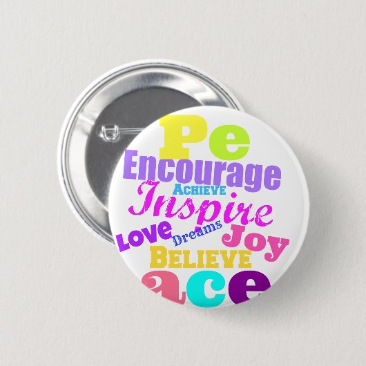 Het Collectie Inspire Ronde Button 5,7 Cm (Voorkant /achterkant)
