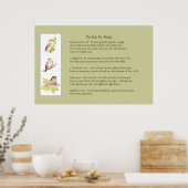 Het collectie is geen woekerscriptaansporing poster (Keuken)