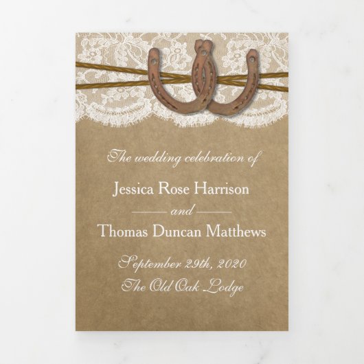 Het Collectie Kraft, Lace en Hoefijzer Drieluik Programma (Cover)