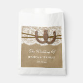 Het Collectie Kraft, Lace en Hoefijzer Wedding Bedankzakje (Voorkant)