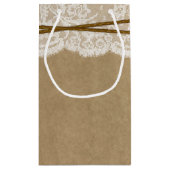 Het Collectie Kraft, Lace en Hoefijzer Wedding Klein Cadeauzakje (Achterkant)