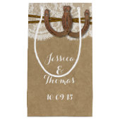 Het Collectie Kraft, Lace en Hoefijzer Wedding Klein Cadeauzakje (Voorkant)