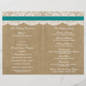 Het Collectie Kraft, Lace & Sunflower - Blauwgroen (Achterkant)