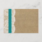 Het Collectie Kraft, Lace & Sunflower - Blauwgroen Informatiekaartje (Achterkant)