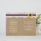 Het Collectie Kraft, Lace & Sunflower - Paars (Staand voorkant)