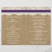 Het Collectie Kraft, Lace & Sunflower - Paars (Achterkant)