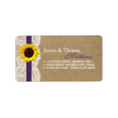 Het Collectie Kraft, Lace & Sunflower - Paars Etiket (Voorkant)