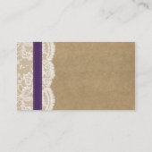 Het Collectie Kraft, Lace & Sunflower - Paars Informatiekaartje (Achterkant)