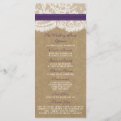 Het Collectie Kraft, Lace & Sunflower - Paars Programmakaart (Achterkant)