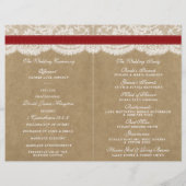 Het Collectie Kraft, Lace & Sunflower - Rood (Achterkant)